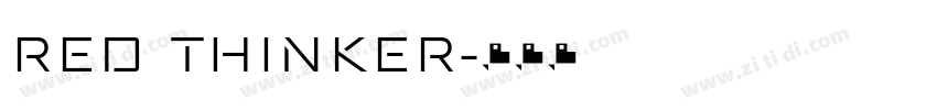 RED THINKER字体转换